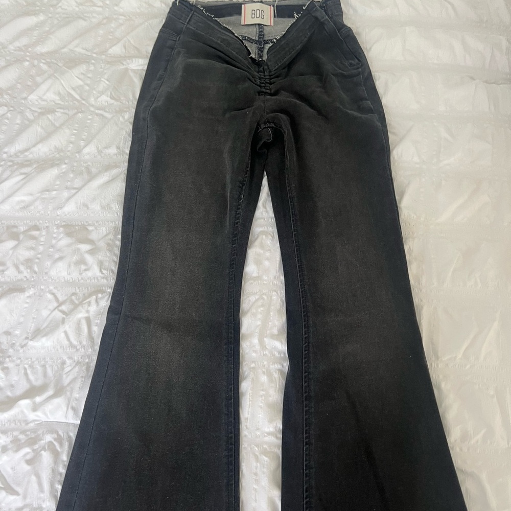 Never Worn Black Wide Leg Flared jeans